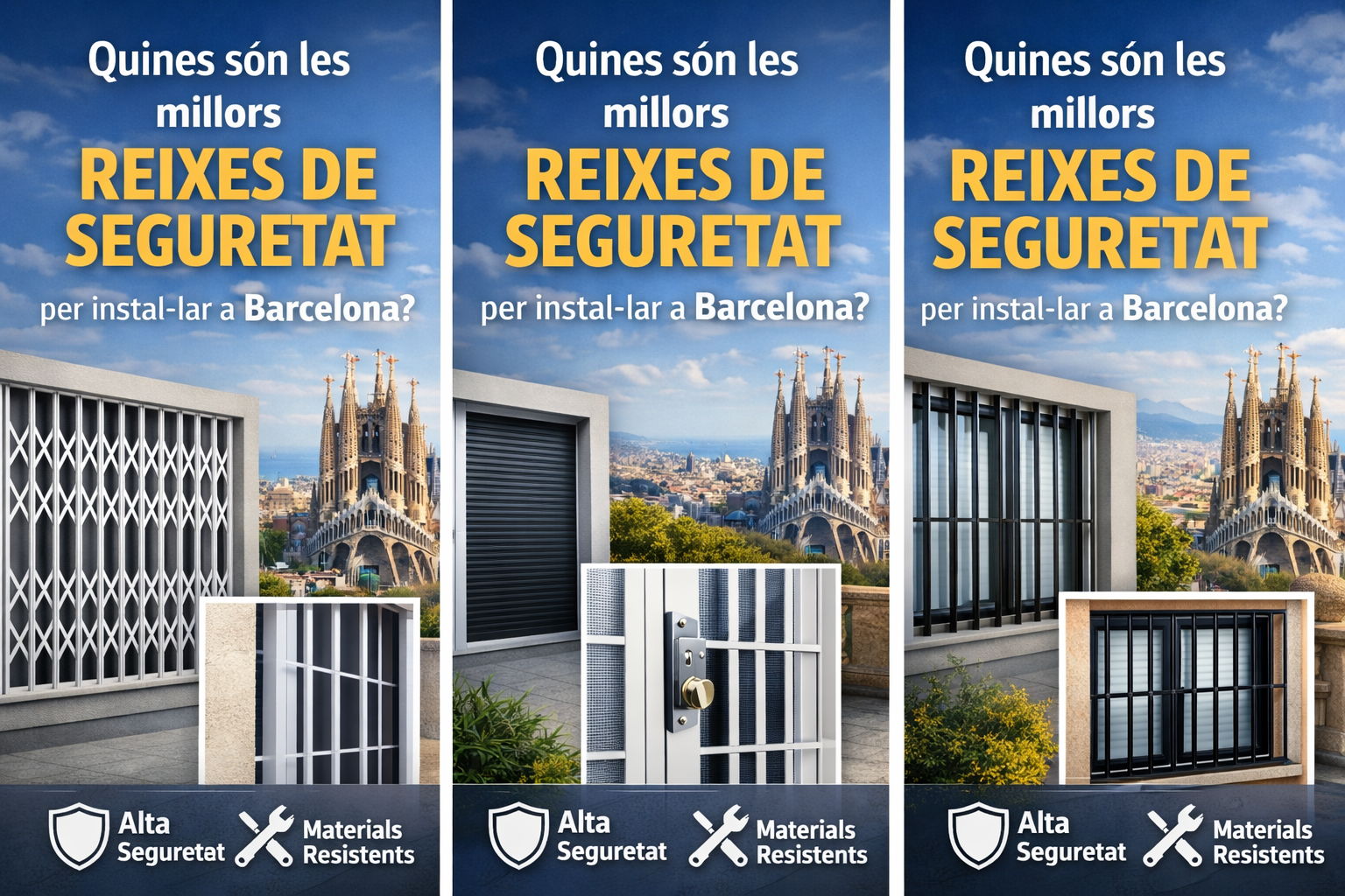 Quines son les millors reixes de seguretat per instal&middot;lar Barcelona - Quines s&oacute;n les millors reixes de seguretat per instal&middot;lar a Barcelona?