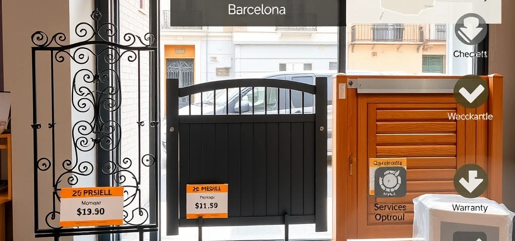 Professional image related to Donde puedo comprar rejas para puertas con instalacion incluida en Barcelona with high-quality visual elements