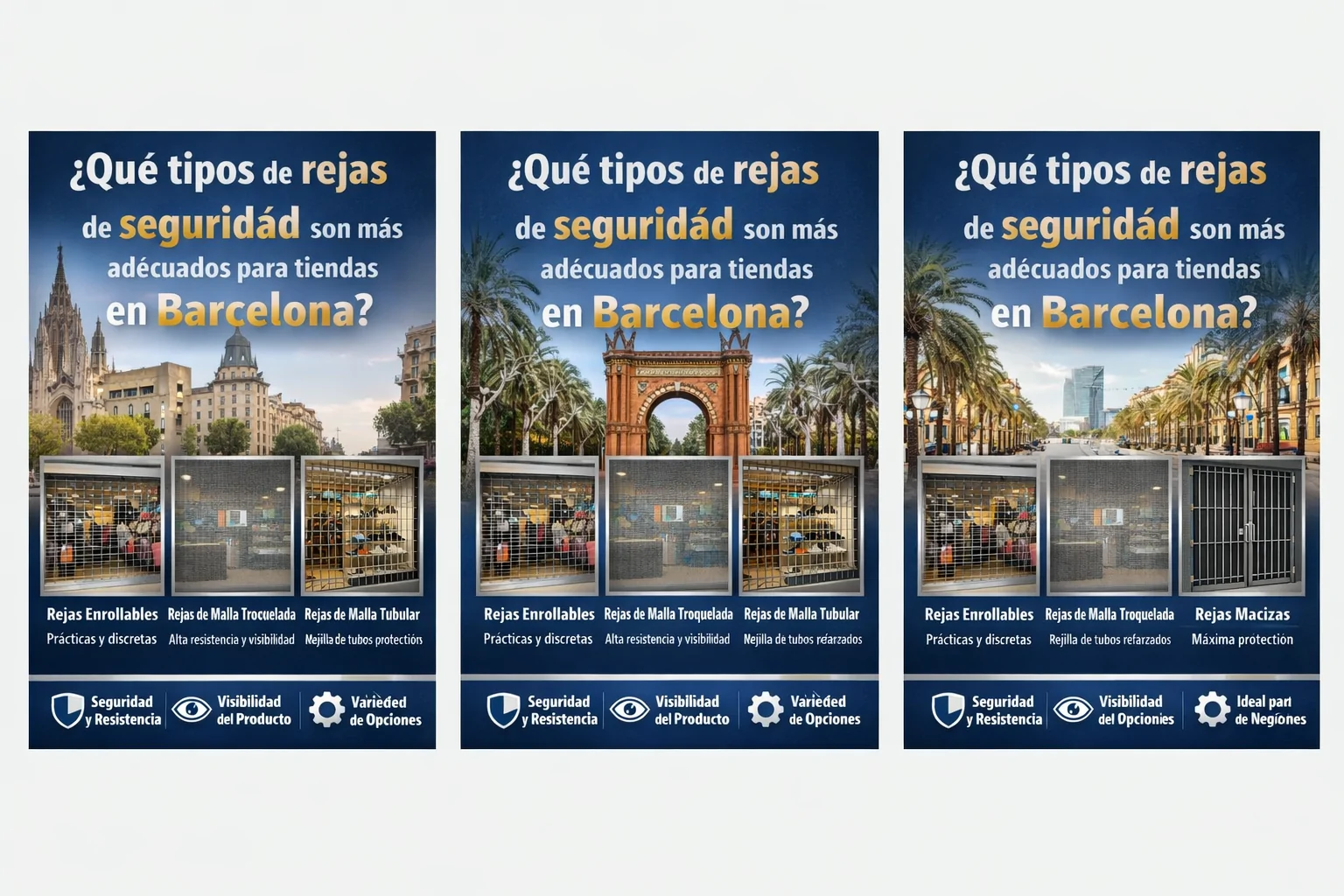 Que tipos de rejas de seguridad son mas adecuados para tiendas en Barcelona - &iquest;Qu&eacute; tipos de rejas de seguridad son m&aacute;s adecuados para tiendas?