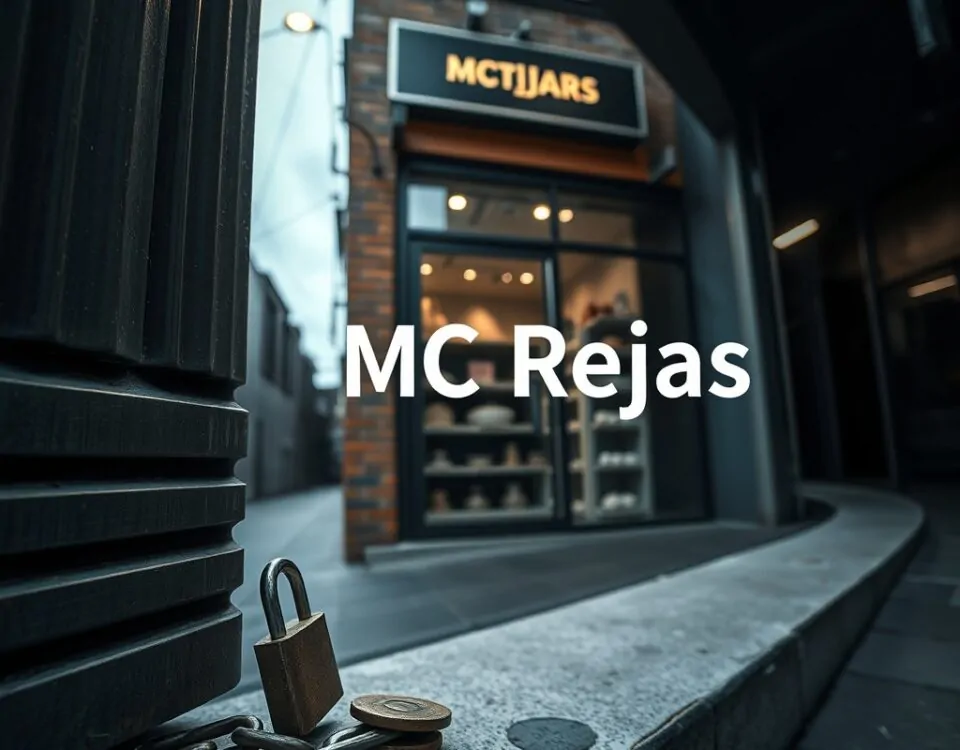 Botiga tancada amb reixa de seguretat, llum freda i ombres profundes. On puc trobar reixes de seguretat fiables per a locals comercials?