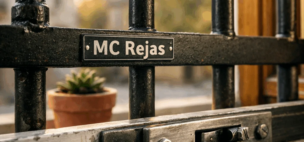 Ventana con rejas fijas, mostrando seguridad y confort en un hogar, resaltando su durabilidad y protección.