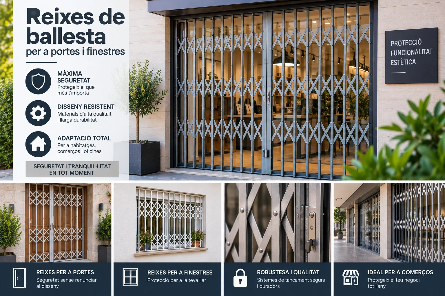 Reixes de ballesta per a portes i finestres Reixes de ballesta per a portes i finestres - Reixes de ballesta per a portes i finestres